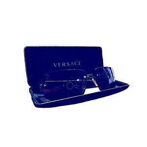 NWOT Authentic Versace Glasses Case with Hardshell and Unbranded Medusa Glasses